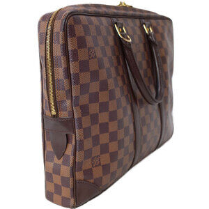 Louis Vuitton Document Bag Business Damier Voyage Brown Porte Ebene